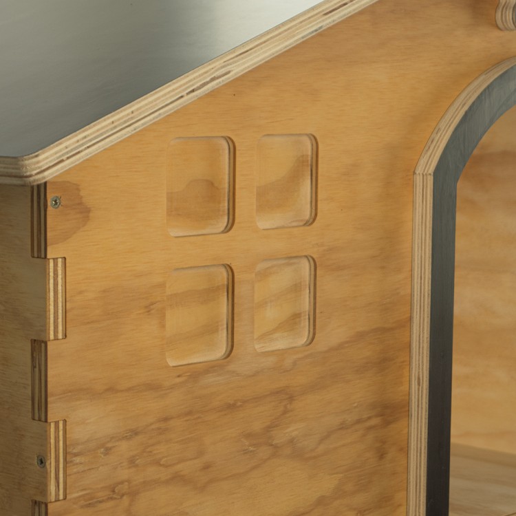 Caseta de madera Zenith Lite para perro