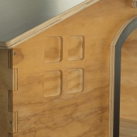 Caseta de madera Zenith Lite para perro