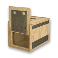 Transportín de madera Air Export Calm 60 con divisor para Aves Rapaces