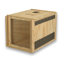Transportín de madera Air Export Calm 75 con divisor para Aves Rapaces