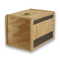 Transportín de madera Air Export Calm 75 con divisor para Aves Rapaces