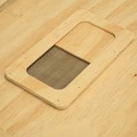 Transportín de madera Air Export Calm 75 con divisor para Aves Rapaces