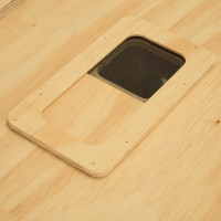 Transportín de madera Air Export Calm 75 con divisor para Aves Rapaces