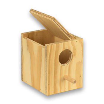 Nido de madera para Exóticos