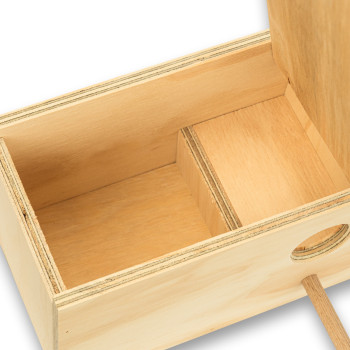 Nido de madera para Diamantes de Gould