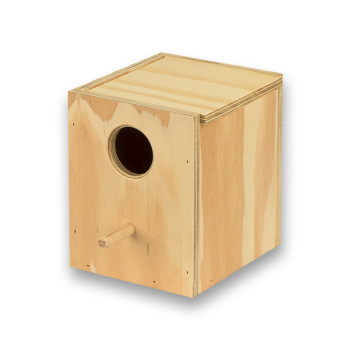 Nido de madera vertical para Periquitos