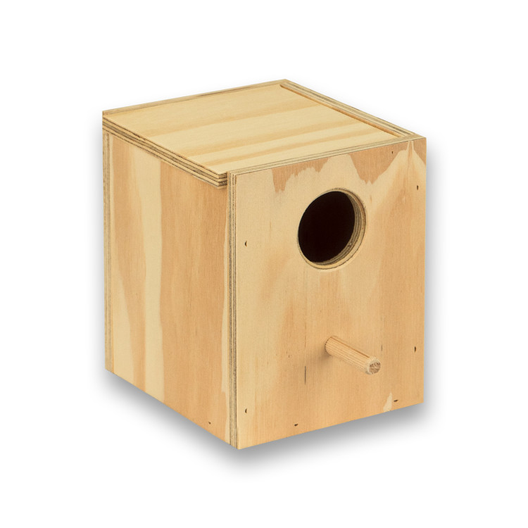 Nido de madera vertical para Periquitos