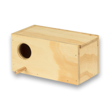 Nido de madera horizontal para Periquitos