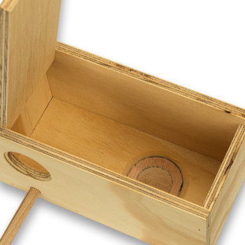 Nido de madera horizontal para Periquitos