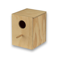 Nido de madera horizontal para Periquitos Ingleses
