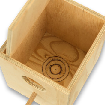 Nido de madera vertical para Periquitos Ingleses