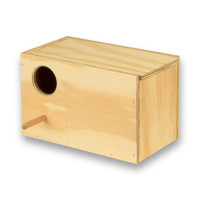 Nido de madera con cajón para Periquitos Ingleses