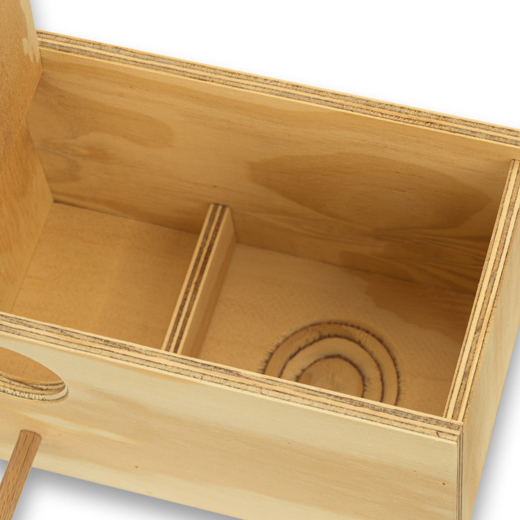 Nido de madera horizontal para Periquitos Ingleses