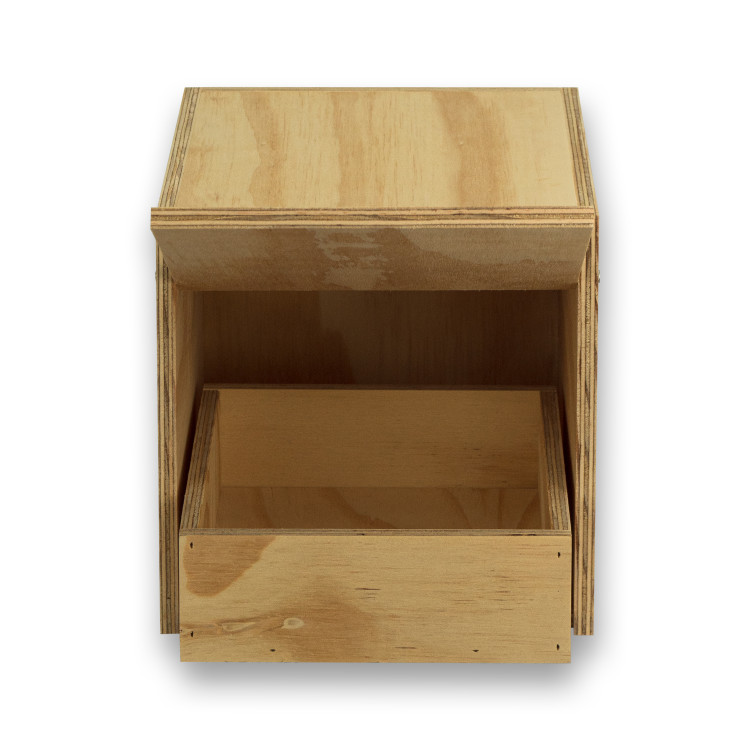 Nido de madera con cajón para Periquitos Ingleses