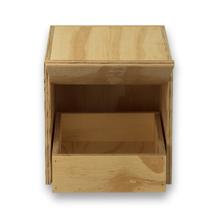 Nido de madera con cajón para Periquitos Ingleses