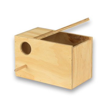 Nido de madera para Agapornis