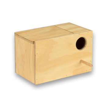 Nido de madera para Agapornis