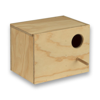 Nido de madera para Periquito Barrado