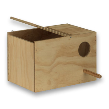 Nido de madera horizontal para Ninfas
