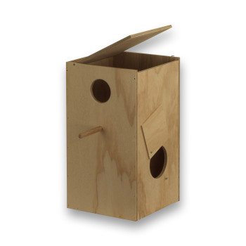 Nido de madera para Rosellas y Conures