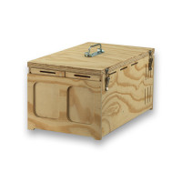 Tapa para Transportín de madera Pluma con 2 departamentos para pájaros medios