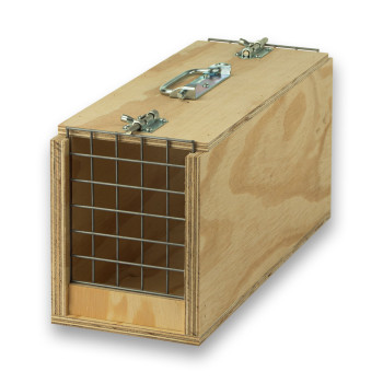 Transportín de madera Avi con 1 departamento para pájaros medios