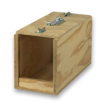 Transportín de madera Avi con 1 departamento para pájaros grandes