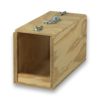 Transportín de madera Avi con 1 departamento para pájaros grandes