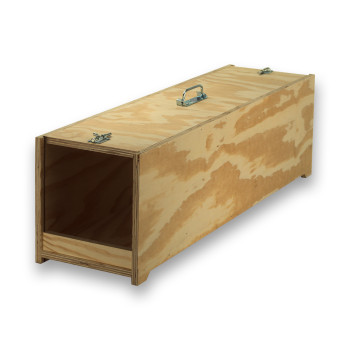 Transportín de madera Avi con 1 departamento para Guacamayos