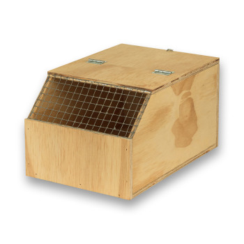 Transportín de madera Eco para pájaros medios