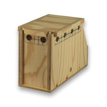Transportín de madera Air Export con 1 departamento para Loros