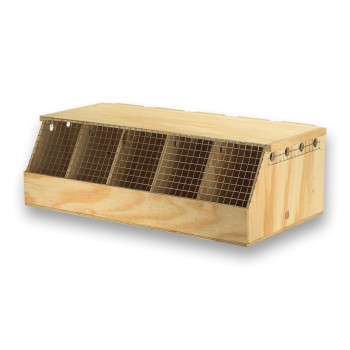 Transportín de madera Air Export con 5 departamentos para Loros