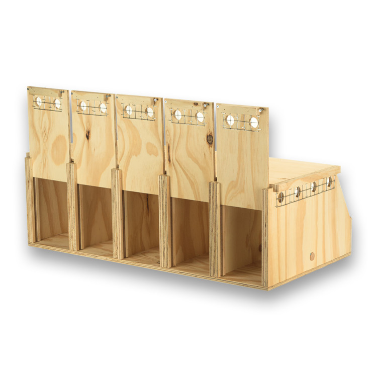 Transportín de madera Air Export con 5 departamentos para Loros