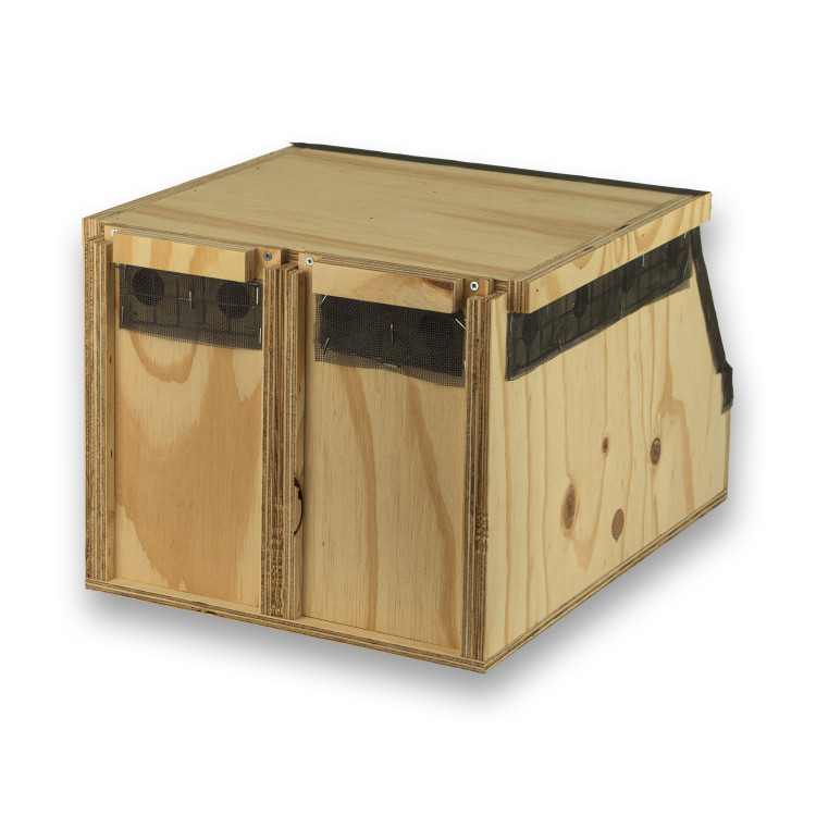 Transportín de madera Air Export Calm con 2 departamentos para Loros