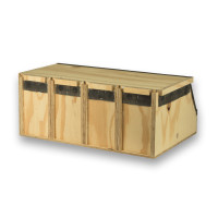 Transportín de madera Air Export Calm con 4 departamentos para Loros
