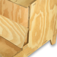 Ponedero de madera Classic con 1 departamento para Gallinas