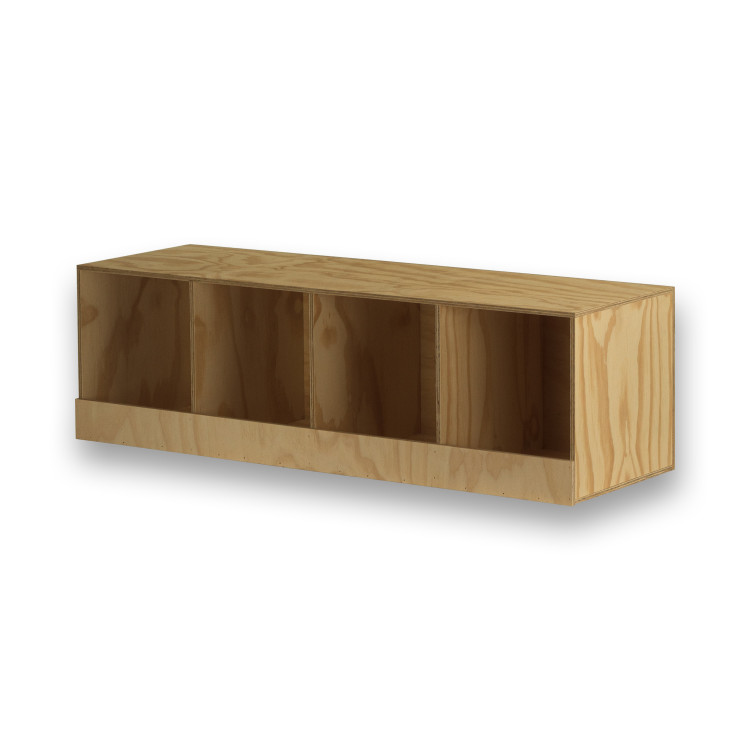 Nido de madera con 4 departamentos para Palomas