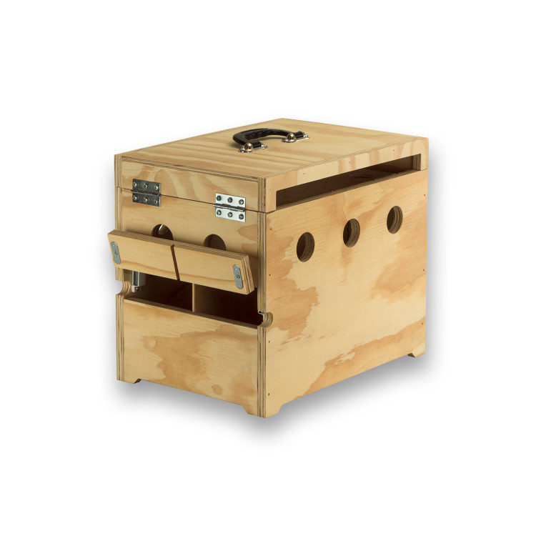 Transportín de madera Prestige con 2 departamentos para Palomas