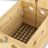 Transportín de madera Prestige con 2 departamentos para Palomas