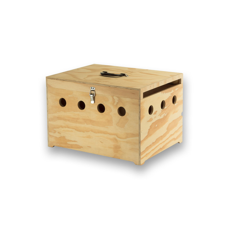 Transportín de madera Prestige con 4 departamentos para Palomas