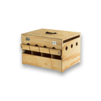 Transportín de madera Prestige con 4 departamentos para Palomas
