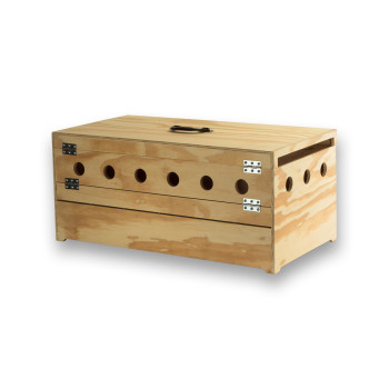 Transportín de madera Prestige con 6 departamentos para Palomas