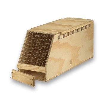 Transportín de madera Air Export con 1 departamento para Guacamayos