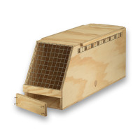 Transportín de madera Air Export con 1 departamento para Guacamayos