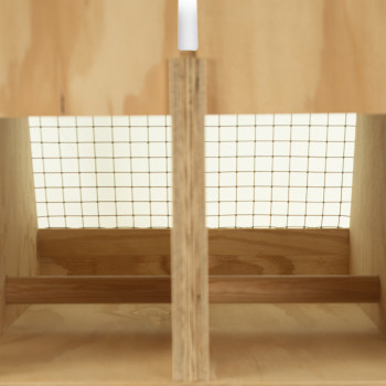 Transportín de madera Air Export con 2 departamentos para Guacamayos