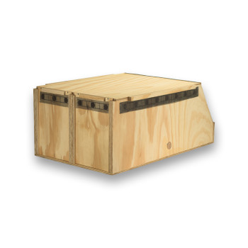 Transportín de madera Air Export Calm con 2 departamentos para Guacamayos