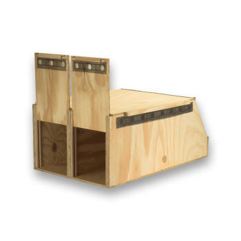 Transportín de madera Air Export Calm con 2 departamentos para Guacamayos