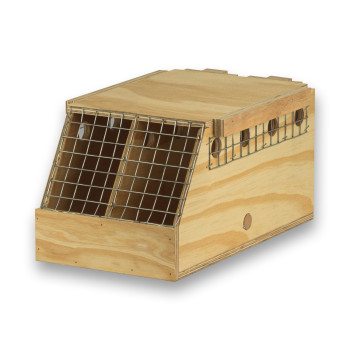 Transportín de madera Air Export con 2 departamentos para Ring Necks