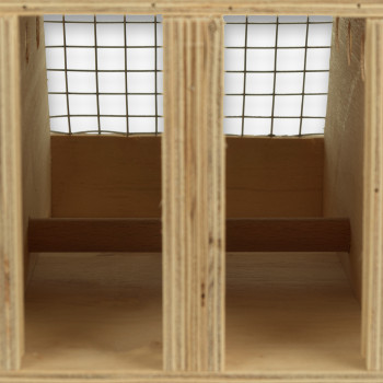 Transportín de madera Air Export con 6 departamentos para Ring Necks