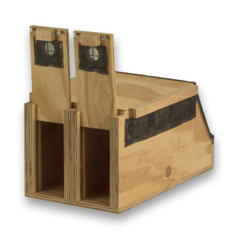 Transportín de madera Air Export Calm con 2 departamentos para Ring Necks